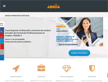 Tablet Screenshot of aenoa.com
